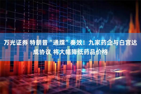 万光证券 特朗普“通牒”奏效！九家药企与白宫达成协议 将大幅降低药品价格