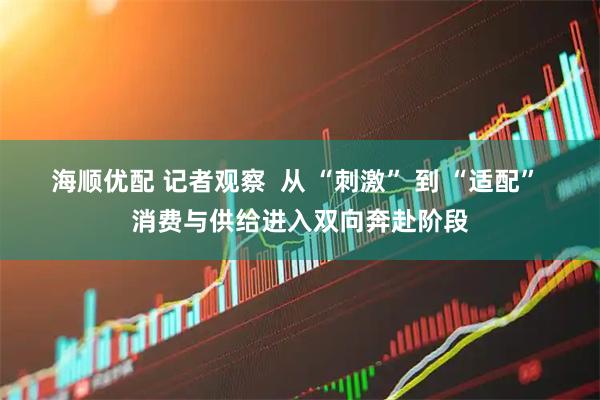 海顺优配 记者观察  从 “刺激” 到 “适配” 消费与供给进入双向奔赴阶段