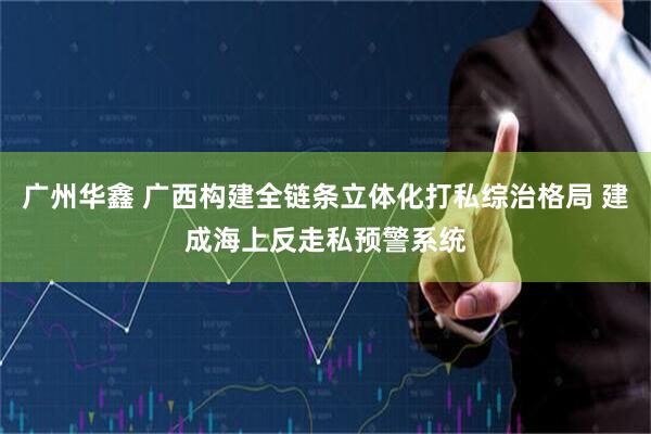 广州华鑫 广西构建全链条立体化打私综治格局 建成海上反走私预警系统